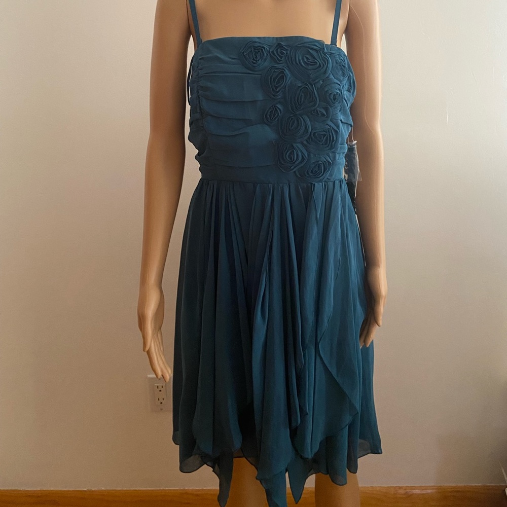 NWT Kensie Dress Sz 12 Green Strapless Evening Cocktail Party Dress.